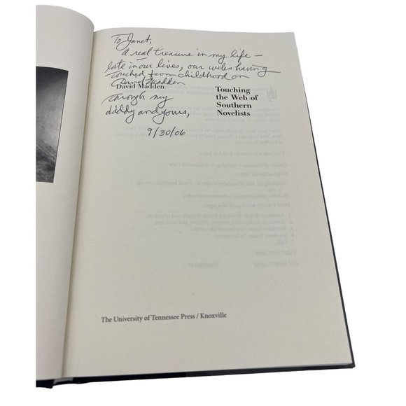 2006 Touching the Web of Southern Novelists David Madden Signed Book 1st Edition - Picture 4 of 8